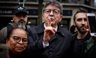 Jean-Luc Mélenchon lors d'une manifestation à Paris, le 24 septembre 2019.