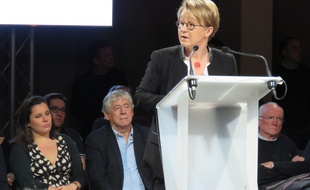 La maire de Rennes Nathalie Appéré a réuni ses partisans mardi soir salle de l'Etage.