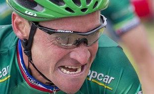 Thomas Voeckler, le 3 juillet 2012, lors de la 3e étape du Tour de France.