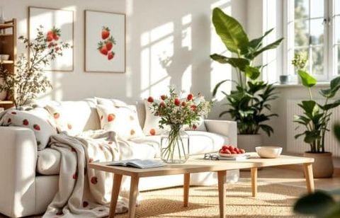 Déco estivale : le motif fraise s’invite chez vous, 5 astuces pour rafraîchir l’ambiance avec style cette saison