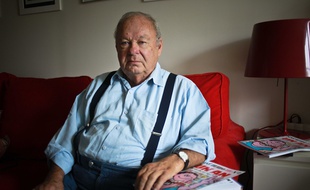 Le caricaturiste Siné à Montreuil en septembre 2009