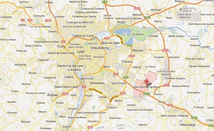 Google Maps de Saint-Bonnet-de-Mure (Rhône).