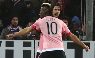 Paul Pogba célèbre son but face à la Sampdoria, le 10 janvier 2016