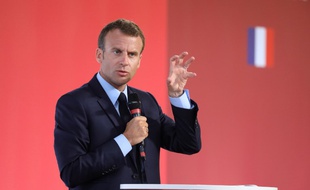 Emmanuel Macron présente son projet pour les banlieues, le 22 mai 2018.