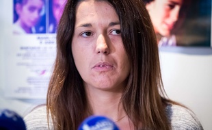 La mère de Maëlys lors d'une conférence de presse à Lyon, le 28 Septembre.