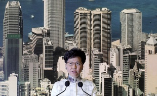 Lors d'une conférence de presse samedi 15 juin, la chef de l'exécutif hongkongais, Carrie Lam, annonce la suspension du projet de loi controversé sur les extraditions vers la Chine.