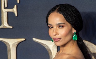 L'actrice Zoe Kravitz à l'avant-première londonienne des Crimes de Grindelwald
