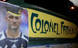 Une photo de Fabien Barthez dans le métro parisien mise en ligne le 2 décembre 2014.
