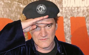 Quentin Tarantino à l'avant-première française de Django Unchained, à Paris, le 7 janvier 2013.