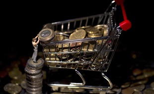 Illustration consommation et argent.