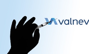 Le logo du laboratoire franco-autrichien Valneva (illustration).