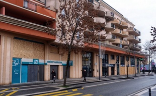 Une rue de Valence en février 2019