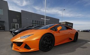 Une Lamborghini Huracán Evo.