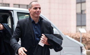 Yanis Varoufakis, le ministre des Finances grec, à Bruxelles, le 16 février 2015.