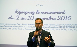 Le philosophe français Abdennour Bidar lors du lancement du mouvement