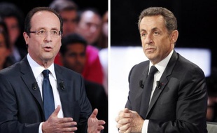 A une semaine du premier tour de la présidentielle, Nicolas Sarkozy et François Hollande se défient dimanche à Paris, le premier place de la Concorde et le deuxième sur l'esplanade du château de Vincennes, avec deux meetings monstre en plein air.