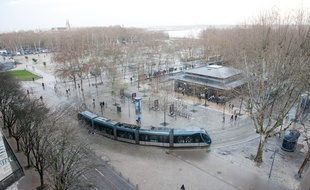 Bordeaux, 17 decembre 2012. - la plce des Quinconces. - Photo : Sebastien Ortola