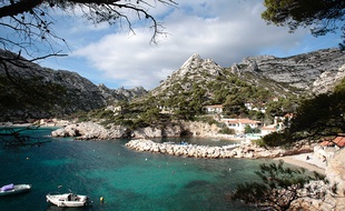 La calanque de Sormiou. Marseille, FRANCE -17/11/2010/Credit:PATRICE MAGNIEN/20 MINUTES/SIPA/1209081108