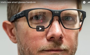 Intel a dévoilé son prototype de lunettes connectées Vaunt au site The Verge.