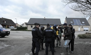 Illustration du camp de migrants de Grand-Synthe.
