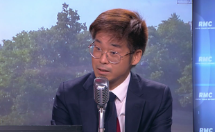 Le député LREM Joachim Son-Forget sur le plateau de RMC, le 22 juin 2017.