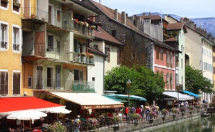 A Annecy, en Haute Savoie.