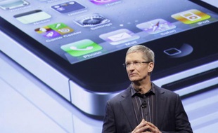Tim Cook, le successeur de Steve Jobs à la tête d'Apple, photographié le 11 janvier 2011 à New York.