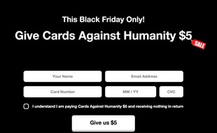 Le site de Cards Against Humanity.
