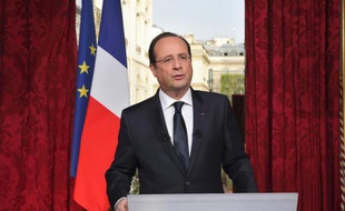 Francois Hollande le 31 mars 2014 à l'Elysée à Paris