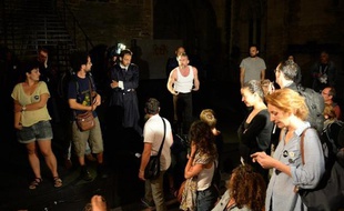Interruption de la répétition générale du "Prince de Hombourg" le 2 juillet 2014 à Avignon, par les intermittents du spectacle du festival Off d'Avignon