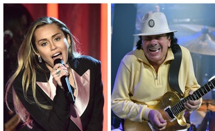 Miley Cyrus et Santana.