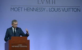 Le PDG de LVMH Bernard Arnault, le 2 février 2016 à Paris