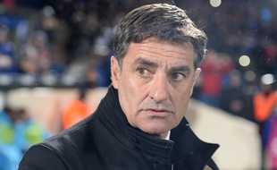 Michel, coach de l'OM, à Bordeaux le 11 février 2016
