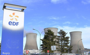 Photo illustration de la centrale nucleaire le Bugey dans le département de l'Ain.