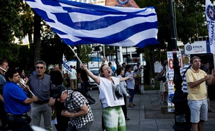 Place Syntagma, le 5 juillet 2015.