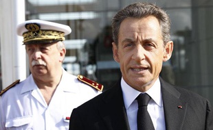 Nicolas Sarkozy, lors du défilé du 14-Juillet 2011.