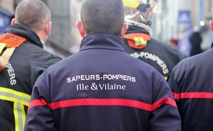 Illustration de pompiers, ici à Rennes.