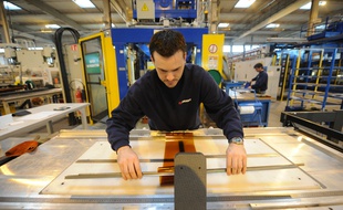 NANTES le 16/02/2012 La bonne santé de certains secteurs, comme l'aéronautique, explique cette croissance