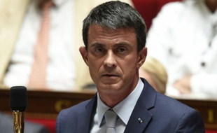 Le Premier ministre Manuel Valls à l'Assemblée Nationale, le 30 juin 2015 à Paris
