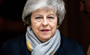 Theresa May, le 15 janvier 2019 à Londres, au moment du vote crucial sur le Brexit.