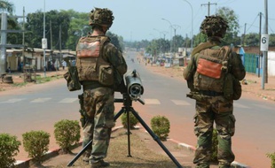 Des soldats français le 30 janvier 2014 à Bangui en Centrafrique
