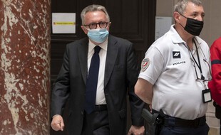 Le sénateur Jean-Noël Guérini lors de son procès en première instance