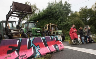 Des opposants au projet d'aéroport, à Notrde-Dame-des-Landes, le 22 septembre 2015.