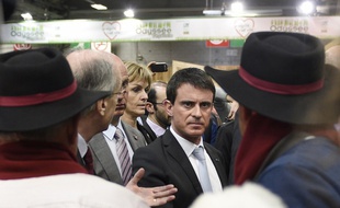 Manuel Valls au salon de l'Agriculture le lundi 23 février 2015.