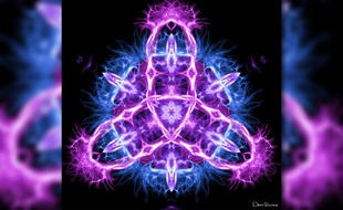 Réalisée à partir d'une IRM des systèmes limbiques du cerveau, "Triquetra" s'inspire d'un symbole celte et païen du même nom.