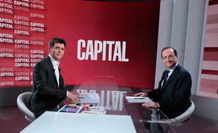François Hollande interrogé par Thomas Sotto dans l'émission "Capital" (M6) du 16 juin 2013