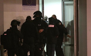 Opération policière dans le quartier de la "Croix-Rouge" le 7 janvier 2015 à Reims
