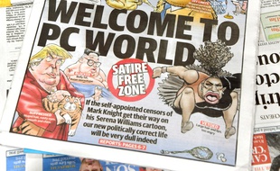 La une du «Herald Sun» du 12 septembre 2018 titrée «Bienvenue dans un monde politiquement correct», après la polémique sur la caricature de Serena Williams.