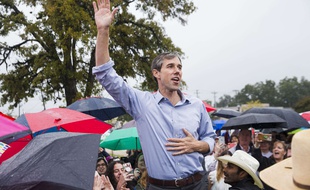 Beto O'Rourke, le 24 octobre 2018 à Austin au Texas.