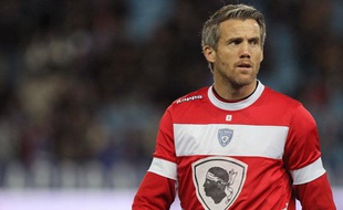 Mickaël Landreau, le gardien du SC Bastia, le 3 novembre 2013, au stade Armand-Cesari.